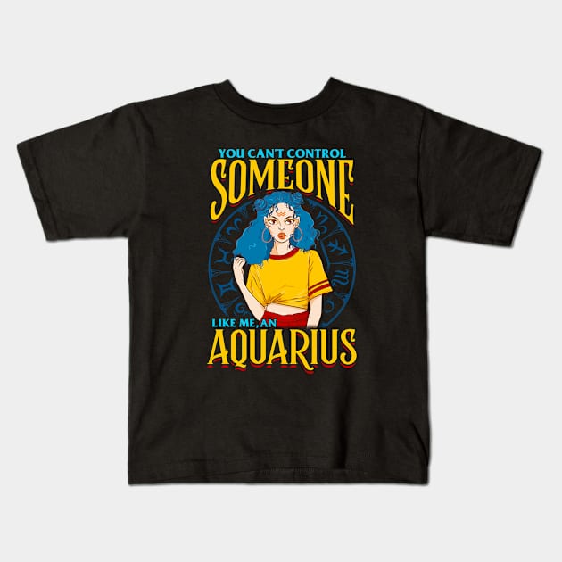 An Aquarius Girl Kids T-Shirt by AngelFlame